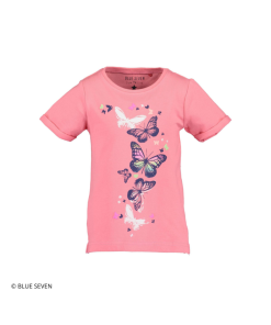 Blue Seven - meisjes shirt korte mouwen - zalm - Eileen4Kids