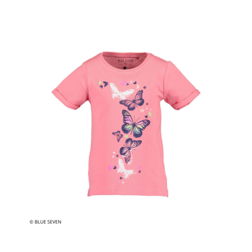 Blue Seven - meisjes shirt korte mouwen - zalm - Eileen4Kids