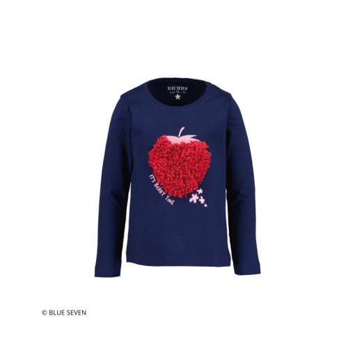 Blue Seven - shirt lange mouwen - berry - blauw - Eileen4Kids