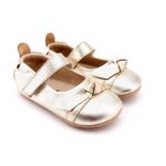 OLD SOLES - ballerina's - bow chique gold - Eileen4Kids
