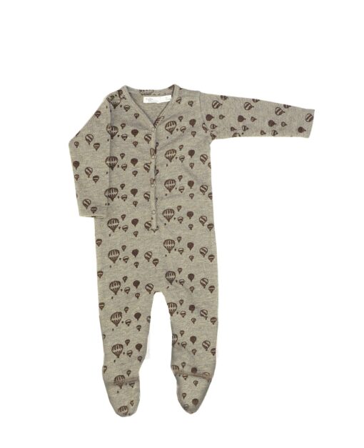 Riffle Amsterdam - Footed suit - taupe balloon - Eileen4Kids