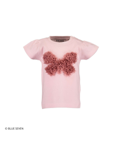 Blue Seven - T-shirt - vlinder - roze - Eileen4Kids