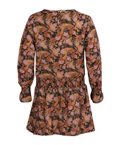 Kiezeltje - dress Paisley orange Chita - Eileen4Kids