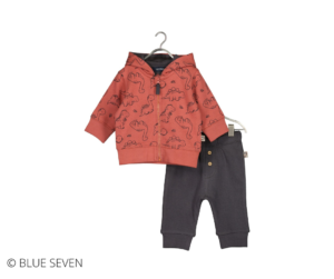 Blue Seven - 2 delig baby pakje - steenrood - Eileen4Kids