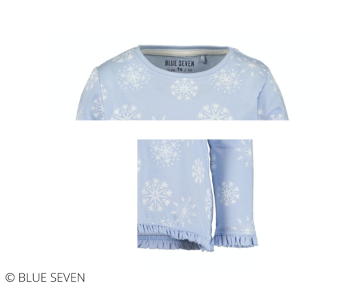 Blue Seven - meisjes shirt - blauw - Eileen4Kids