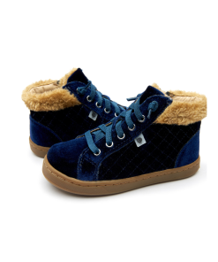 OLD SOLES - Plushier - velvet - navy - Eileen4Kids