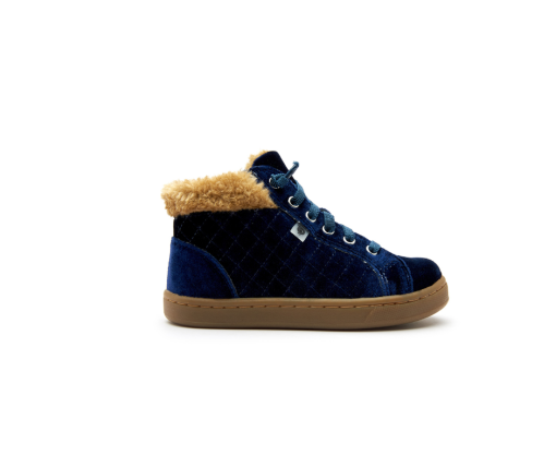 OLD SOLES - Plushier - velvet - navy - Eileen4Kids