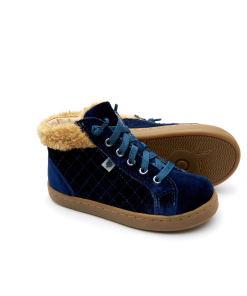 OLD SOLES - Plushier - velvet - navy - Eileen4Kids