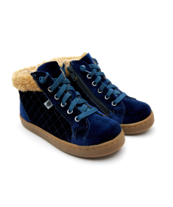 OLD SOLES - Plushier - velvet - navy - Eileen4Kids