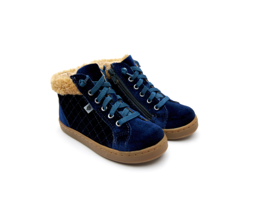 OLD SOLES - Plushier - velvet - navy - Eileen4Kids