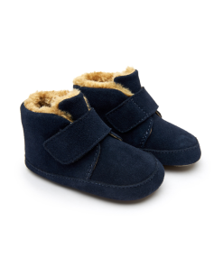 OLD SOLES - Shloofy - suede - navy - Eileen4Kids