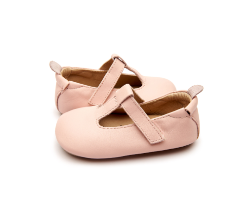 OLD SOLES - ballerina's - Ohme Bub - powder pink - Eileen4Kids