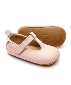 OLD SOLES - ballerina's - Ohme Bub - powder pink - Eileen4Kids