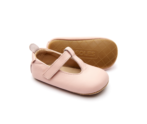 OLD SOLES - ballerina's - Ohme Bub - powder pink - Eileen4Kids