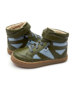 OLD SOLES - hoge sneaker - The Squad - militare dusty blue - Eileen4Kids