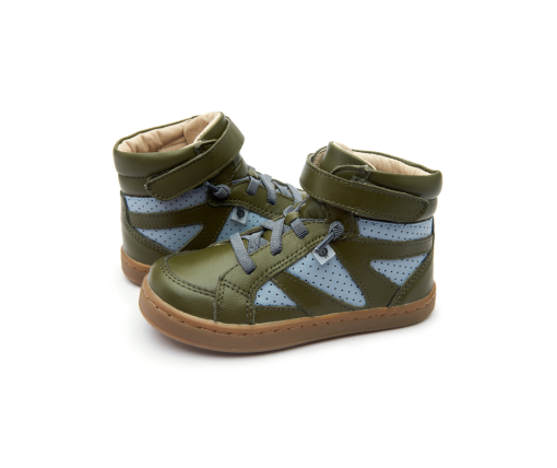 OLD SOLES - hoge sneaker - The Squad - militare dusty blue - Eileen4Kids