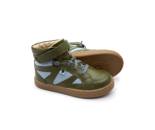 OLD SOLES - hoge sneaker - The Squad - militare dusty blue - Eileen4Kids