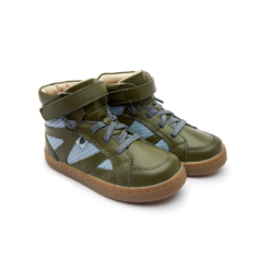 OLD SOLES - hoge sneaker - The Squad - militare dusty blue - Eileen4Kids