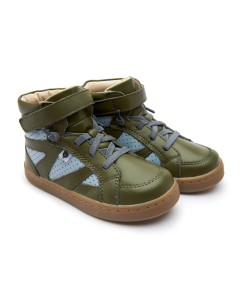 OLD SOLES - hoge sneaker - The Squad - militare dusty blue - Eileen4Kids