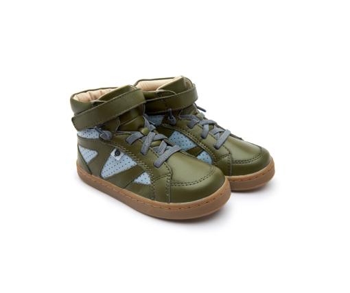 OLD SOLES - hoge sneaker - The Squad - militare dusty blue - Eileen4Kids