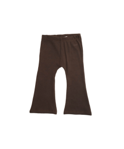 Riffle Amsterdam - flared pants - rib donker bruin - Eileen4Kids