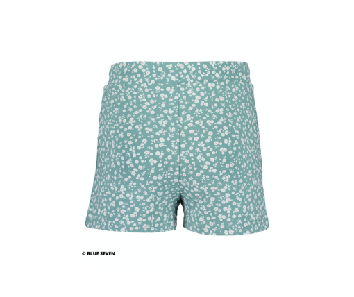 Blue Seven - meisjes short - gebloemd - blauw - Eileen4Kids