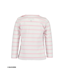 Blue Seven - Shirt - lange mouwen - gestreept wit/roze - Eileen4Kids