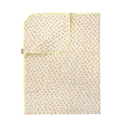 Blanket with mint small floral print - Eileen4Kids