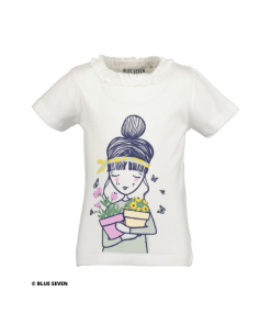 Blue Seven - meisjes T-shirt - wit - Eileen4Kids