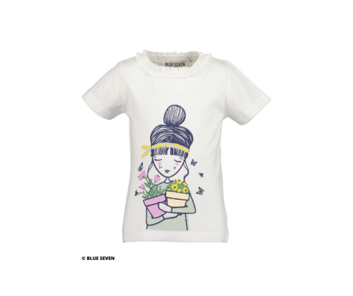 Blue Seven - meisjes T-shirt - wit - Eileen4Kids