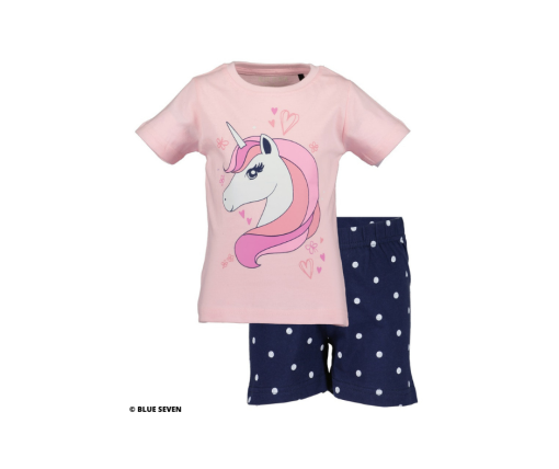 Blue Seven - kinderpyjama - blauwroze - Eileen4Kids