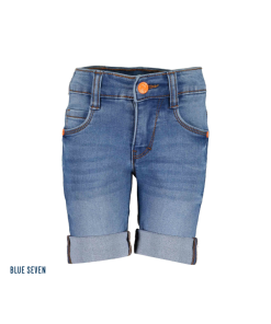 Blue Seven - jongens jogjeans short - blauw