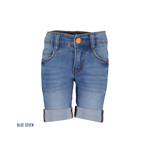 Blue Seven - jongens jogjeans short - blauw