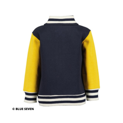 Blue Seven - baseball jacket - blauw geel - Eileen4Kids