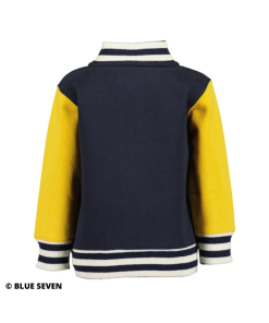 Blue Seven - baseball jacket - blauw geel - Eileen4Kids