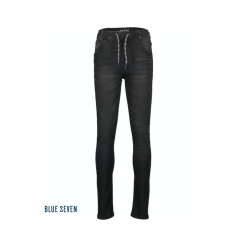 Blue Seven - effen jongens jeans - smalle pijp - zwart - Eileen4Kids
