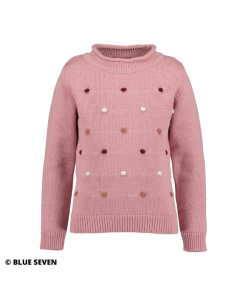 Blue Seven - gebreide trui - roze - Eileen4Kids