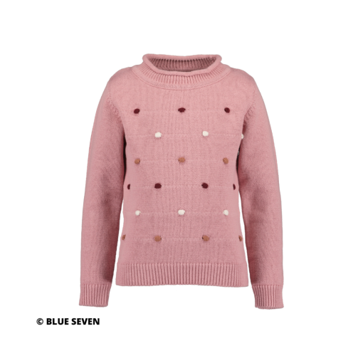 Blue Seven - gebreide trui - roze - Eileen4Kids