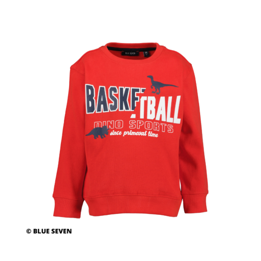 Blue Seven - sweater - basketbal - rood - Eileen4Kids