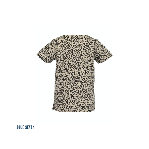 Blue Seven -T-shirt (luipaardprint) - beige - Eileen4Kids