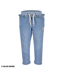 Blue Seven - meisjes jeans met ruches - blauw - Eileen4Kids