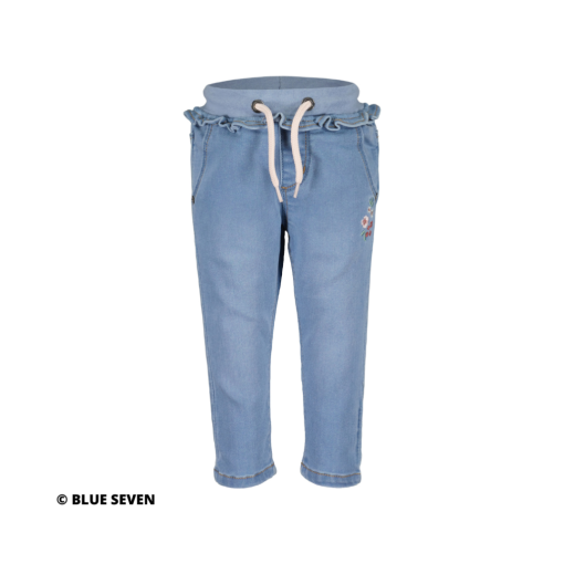 Blue Seven - meisjes jeans met ruches - blauw - Eileen4Kids