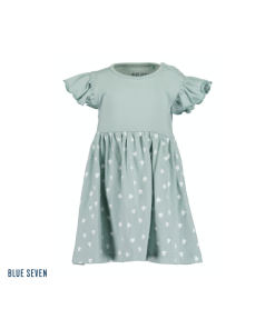 Blue Seven - jurk - mint - vlindermouwen - ruches - Eileen4Kids