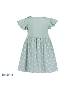 Blue Seven - jurk - mint - vlindermouwen - ruches - Eileen4Kids