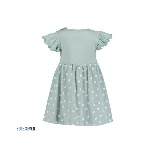 Blue Seven - jurk - mint - vlindermouwen - ruches - Eileen4Kids