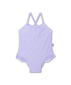 Swim Essentials - badpak - UV - lila panterprint - Eileen4Kids