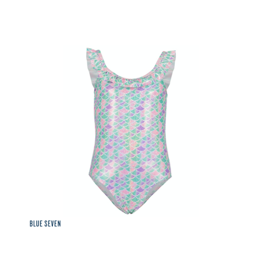 Blue Seven - badpak- roze, groen en paars - Eileen4Kids