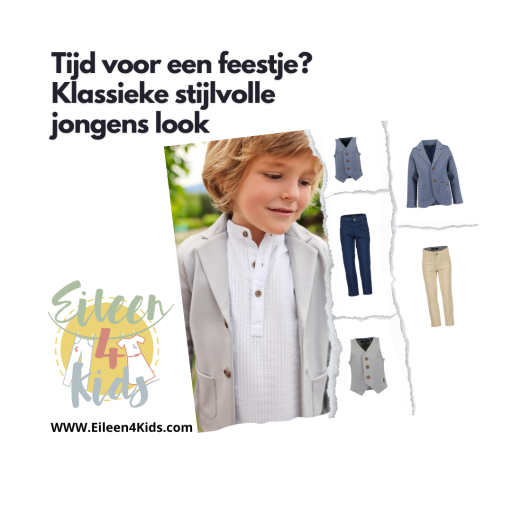 Tijd voor een feestje? Klassieke stijlvolle jongens look - Eileen4Kids