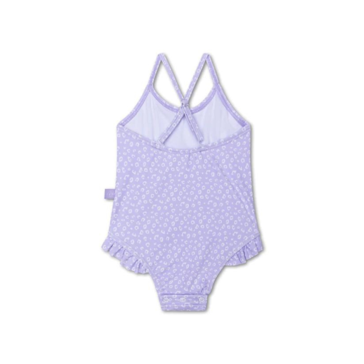 Swim Essentials - badpak - UV - lila panterprint - Eileen4Kids