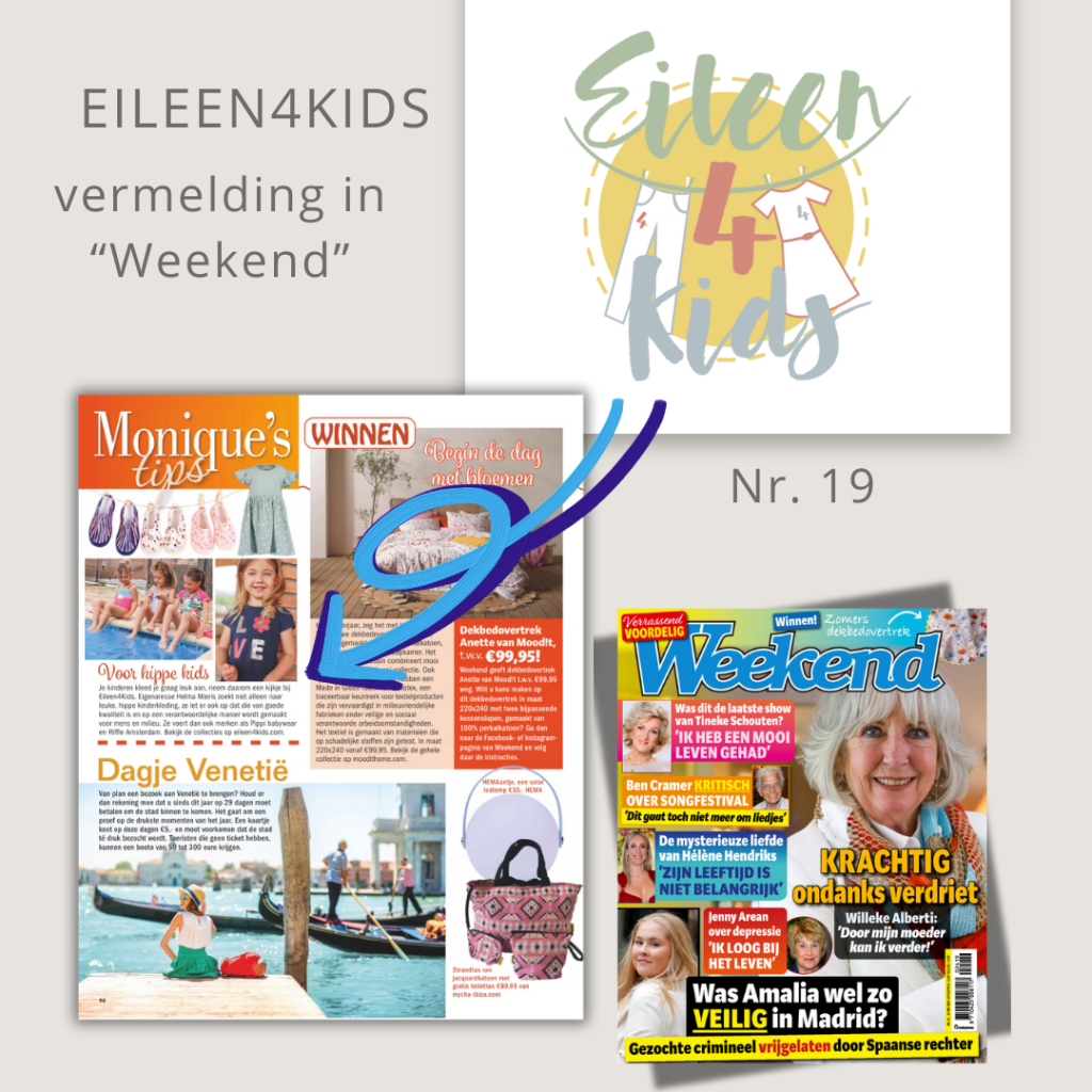 In de media Eileen4Kids in Weekend nr. 19